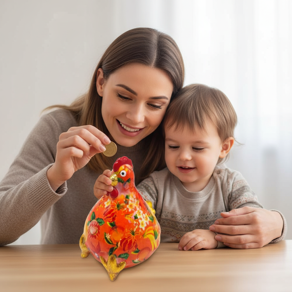 Decoratiune ceramica Gaina Claire h11,2 cm