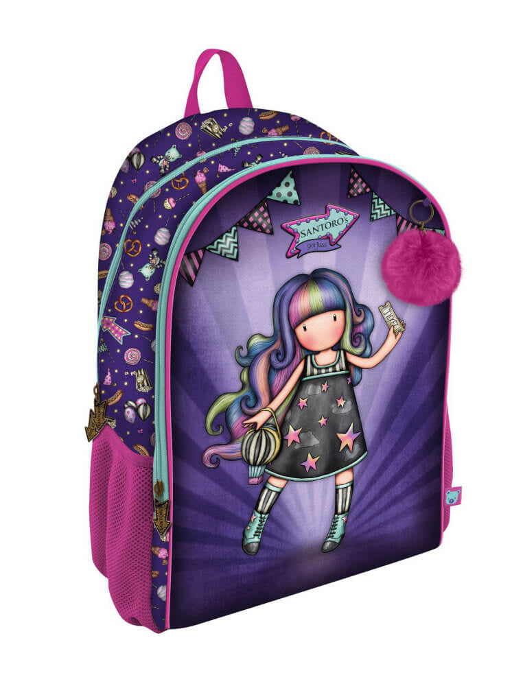 Rucsac Santoro Gorjuss clasa 1-4 Up and Away adaptabil la troler