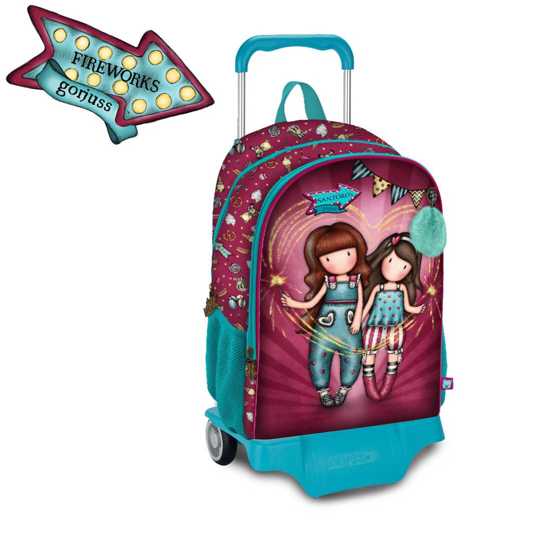 Rucsac cu Troler Gorjuss Fireworks clasa 1-4