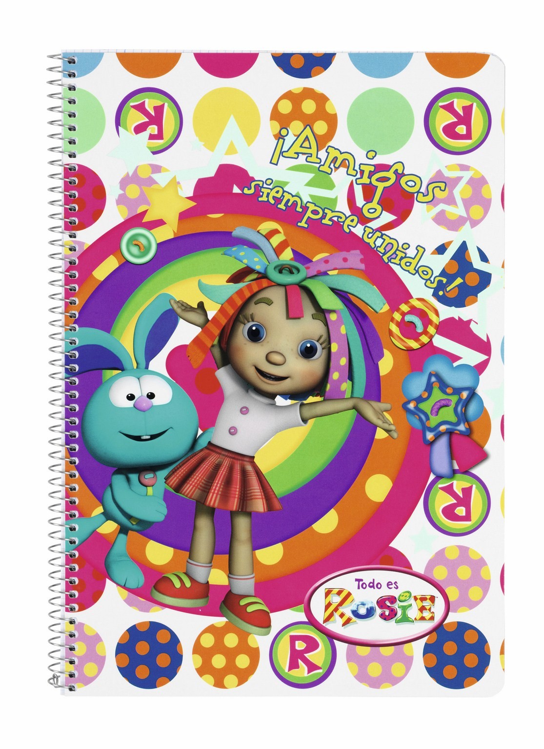 Caiet cu spira A4-80 de file matematica Todo es Rosie