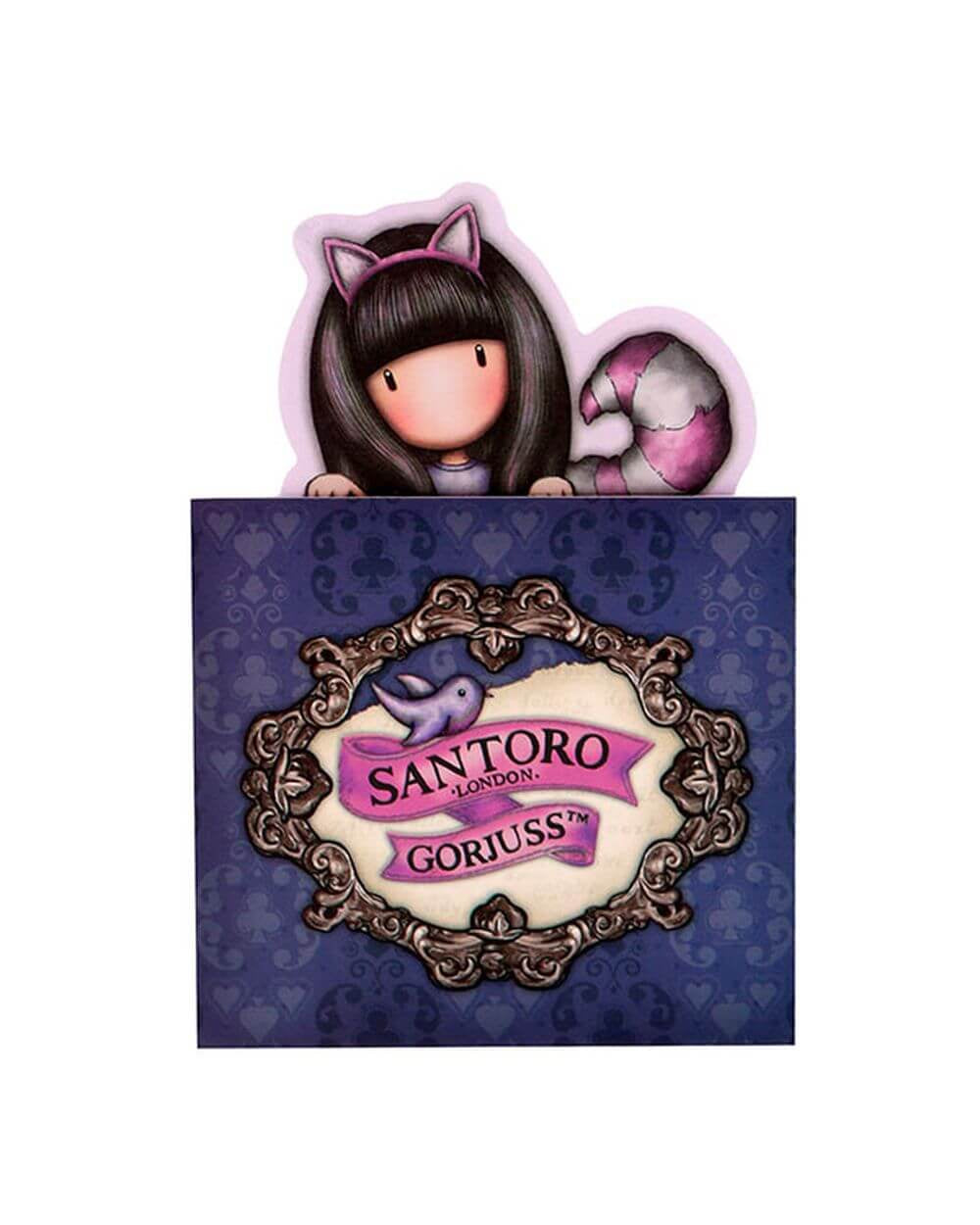 Set 80 notite pop-up Gorjuss Cheshire Cat