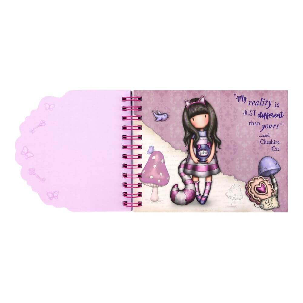 Gorjuss Carnetel profilat cu spira - Cheshire Cat