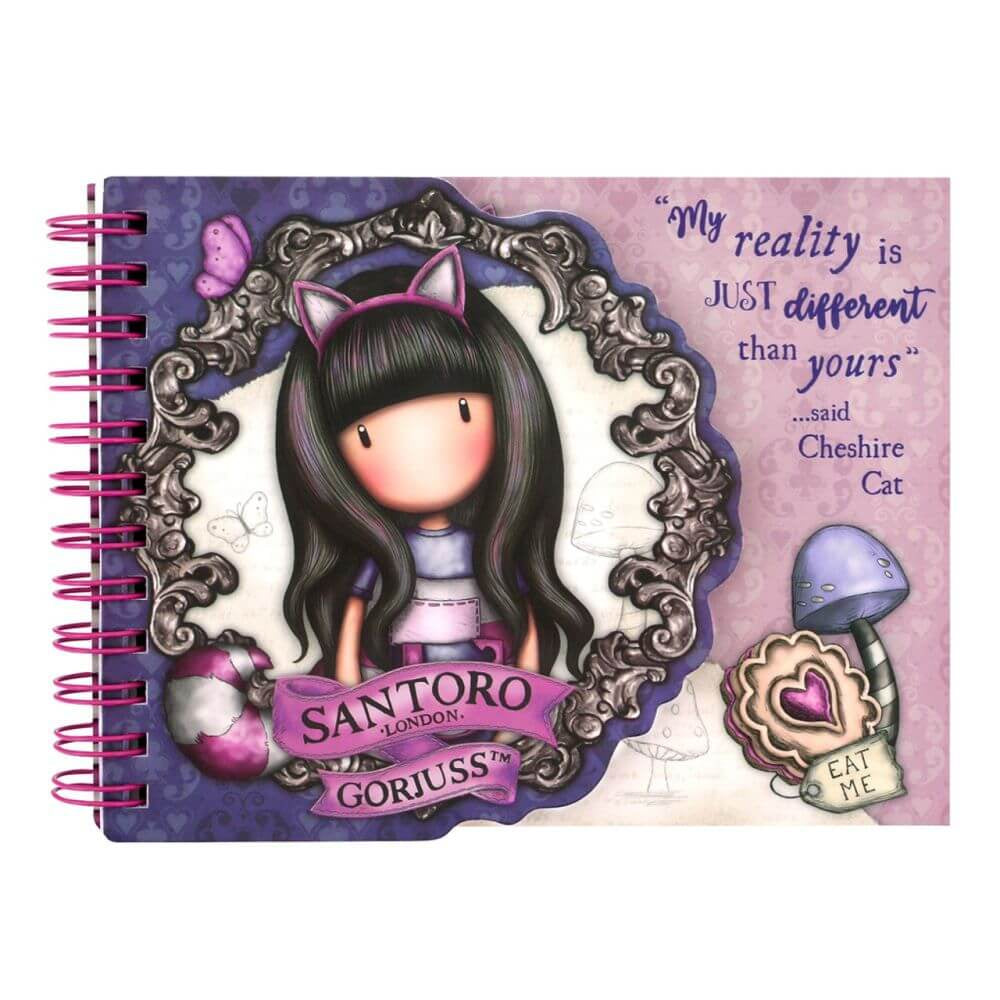 Gorjuss Carnetel profilat cu spira - Cheshire Cat