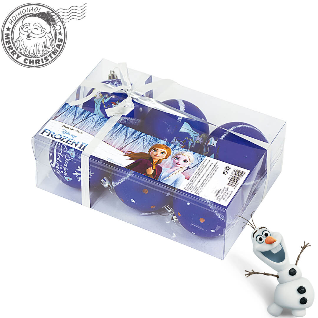 Set 6 Globuri brad Frozen II 8 cm