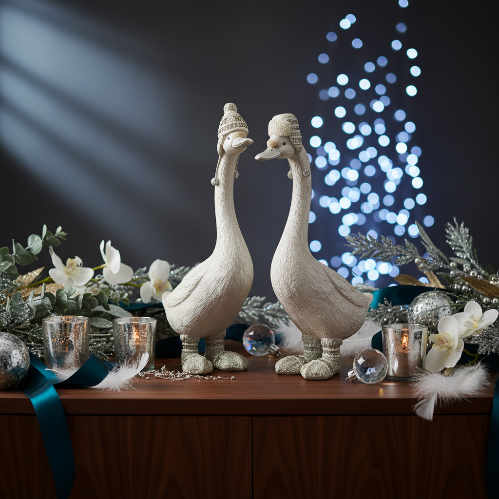 Gasca decorativa cu caciulita 28 cm