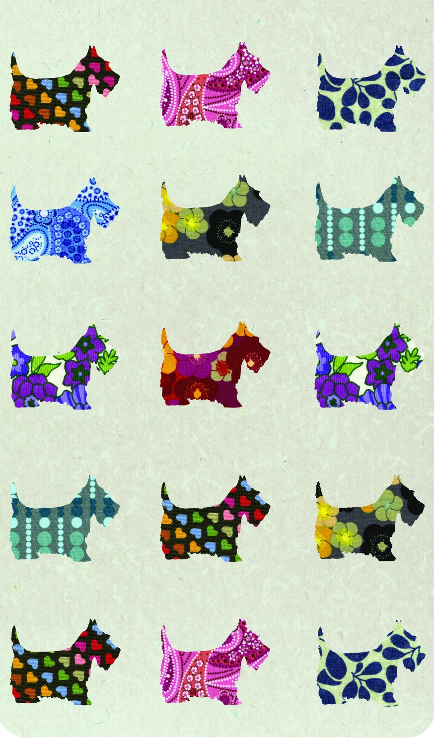 Mini agenda Eclectic Scottie Dogs