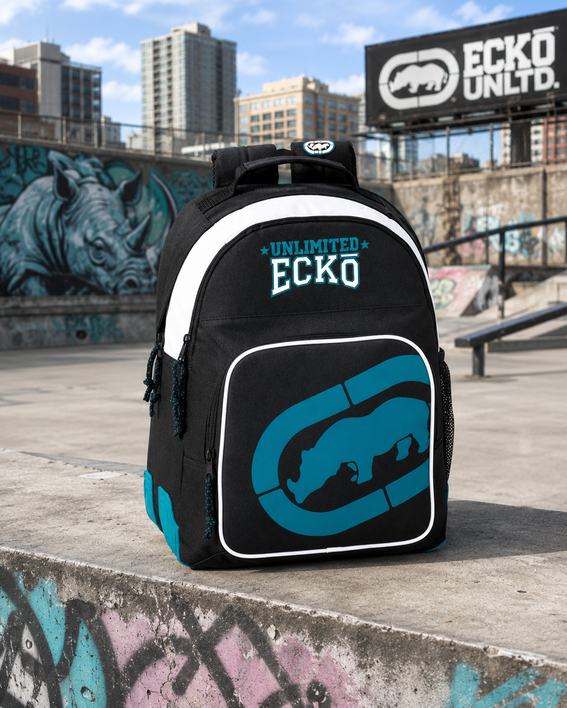 Rucsac scoala Ecko negru 42 cm
