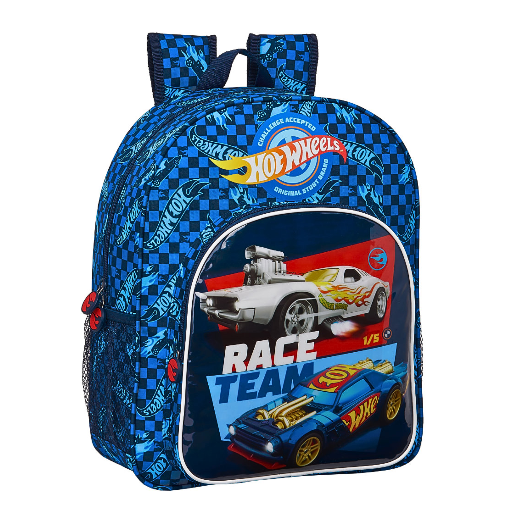 Rucsac Hot Wheels Safta 14+, rezistent, ergonomic, cu buzunare multiple.