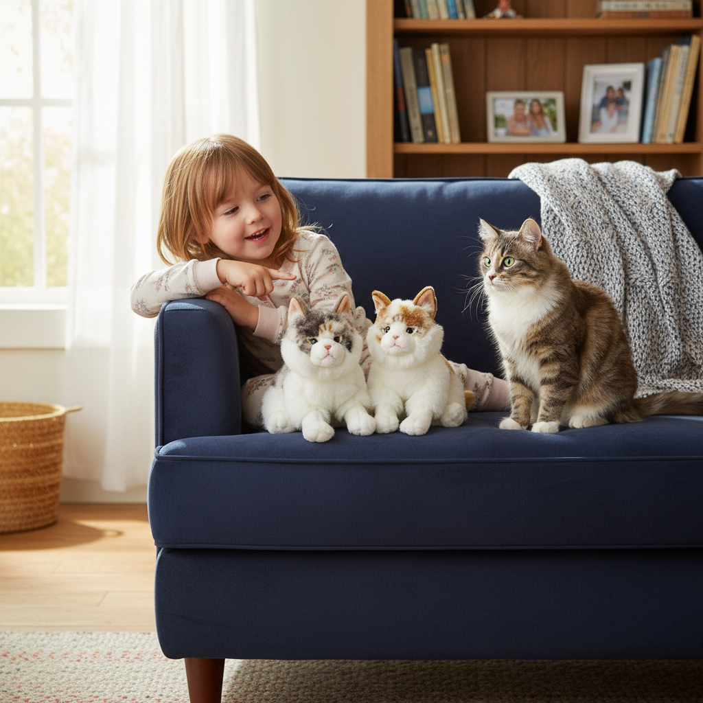 jucarie din plus, Pisica Norvegiana de 25 cm