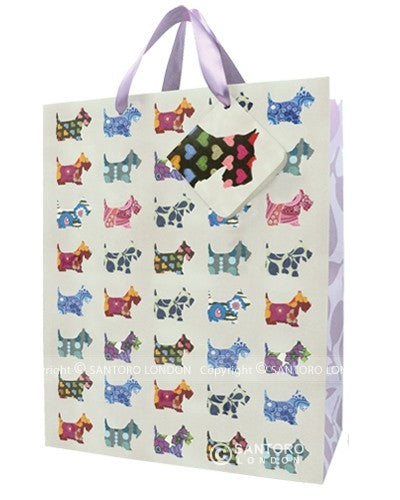 Punga cadou premium Eclectic Scottie Dogs (L)