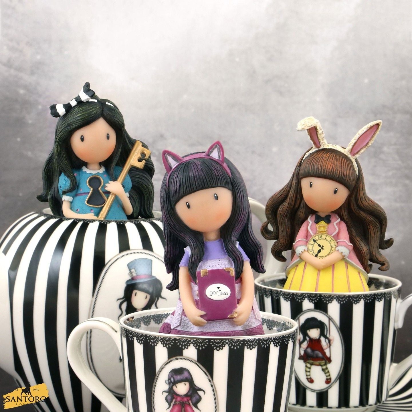 Gorjuss-Set 2 cescute de Cafea Santoro london