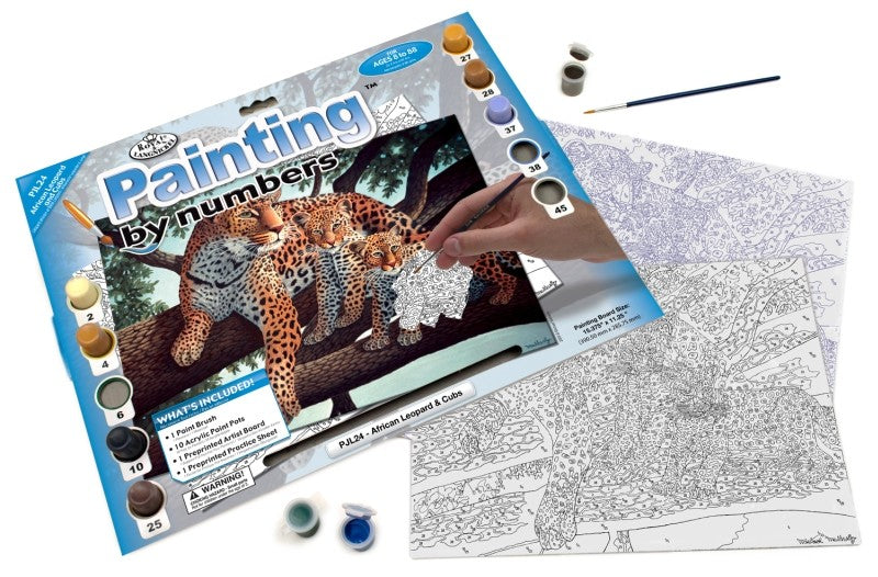 Pictura pe numere juniori - Leopard african