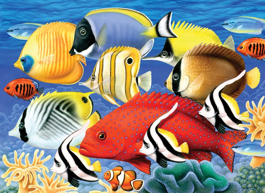 Pictura pe numere juniori - Pesti tropicali