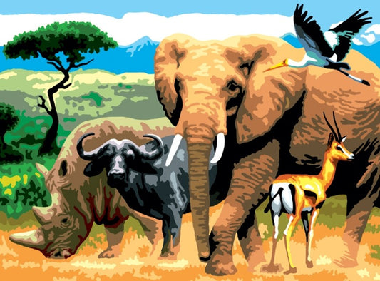 Pictura creativa pe numere avansati Africa