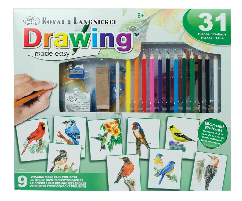 Set creativ educativ - Coloreaza foarte usor pasarile