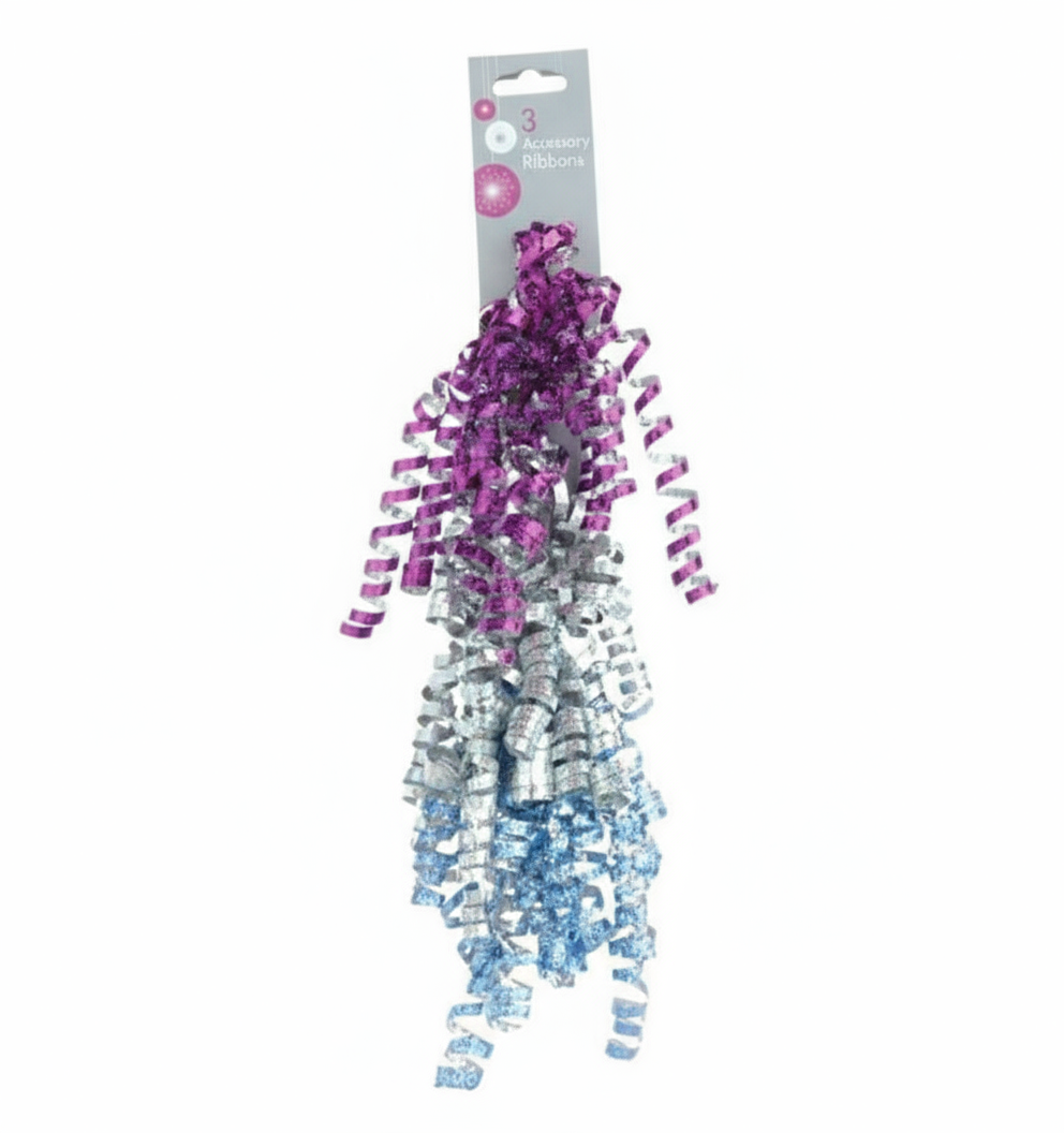 Accesoriu decorativ pentru cadourii panglica cârlionțata 3 bucăți