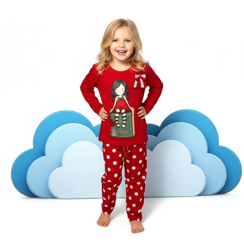 Pijama copii Gorjuss My story in cutie tip carte