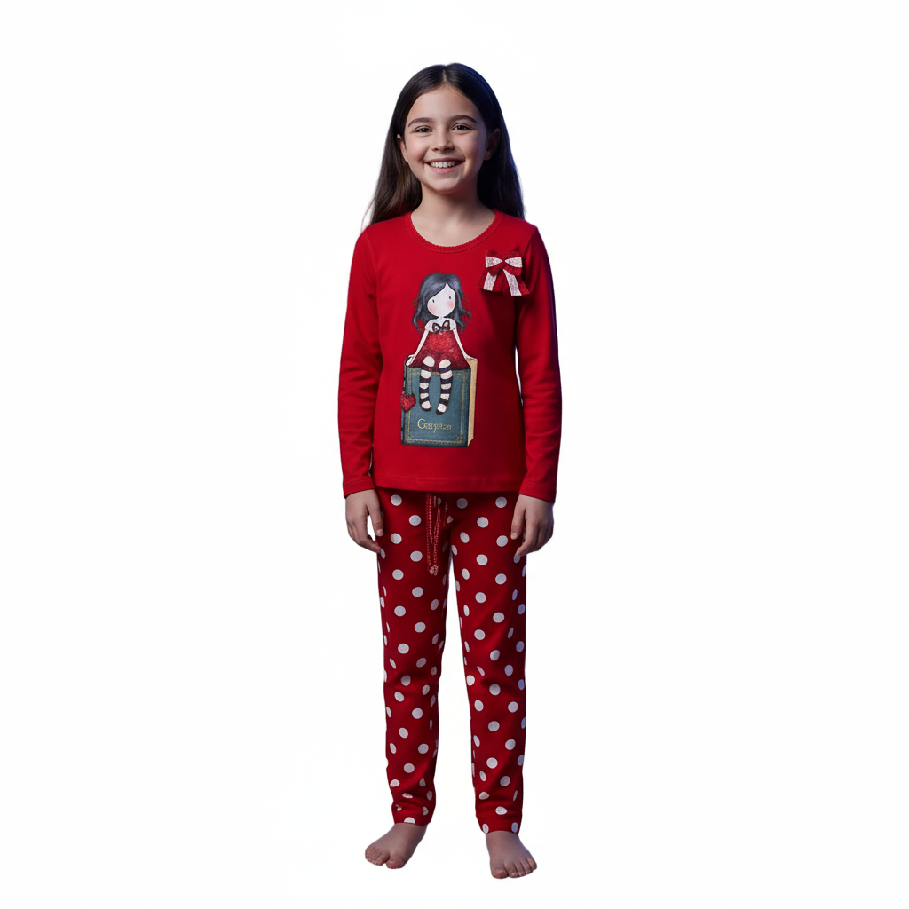 Pijama copii Gorjuss My story in cutie tip carte
