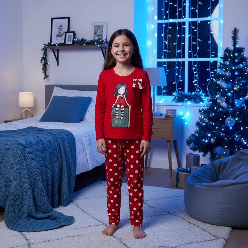 Pijama fete din bumbac Gorjuss My story in editie limitată , masura 12 ani