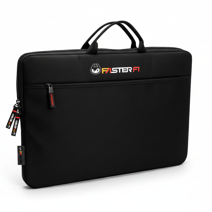 geantă sport neagră Faster cu două compartimente și bretea de umăr