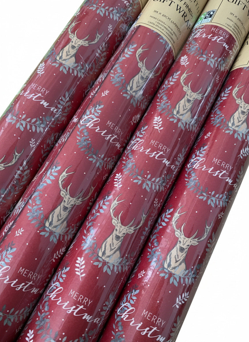 hartie de impachetat Tom Smith cu reni role de 4 m