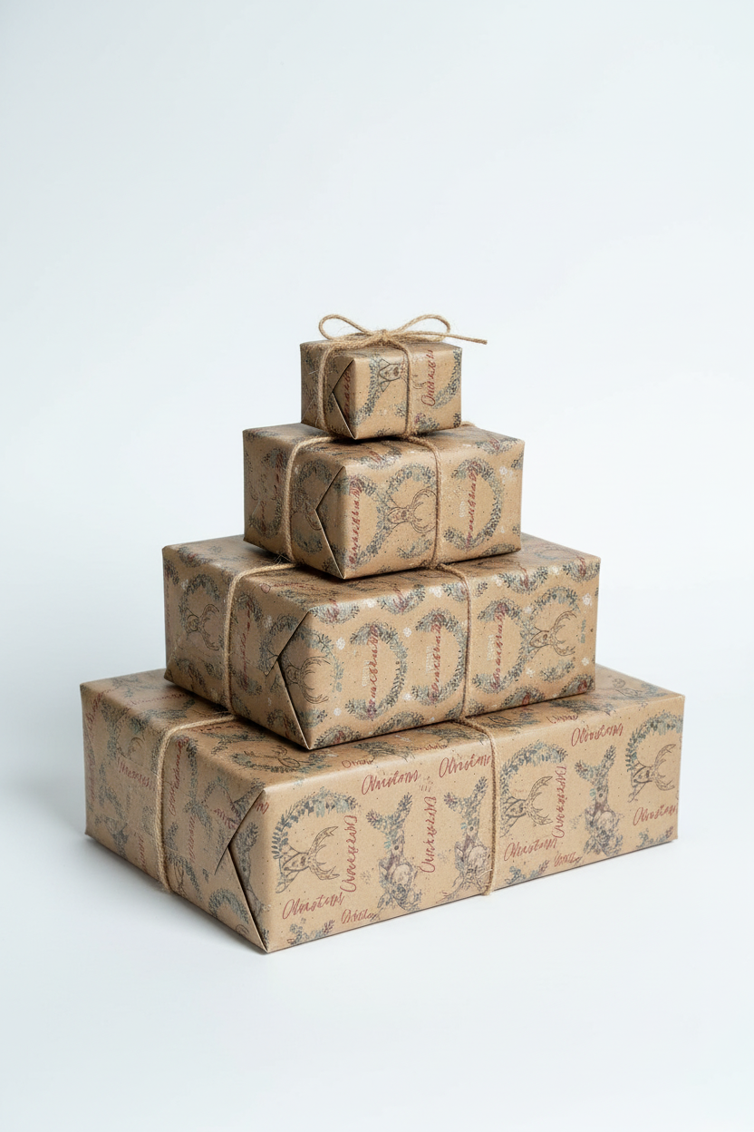 Hartie de impachetat Tom Smith cu finisaje elegante rola de 4 m bej