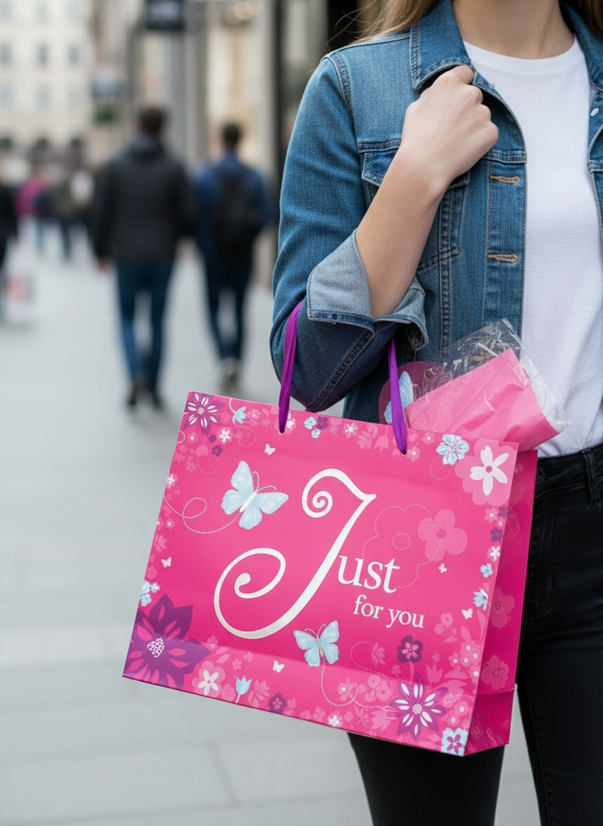 Punga pentru cadou medie Fluturi