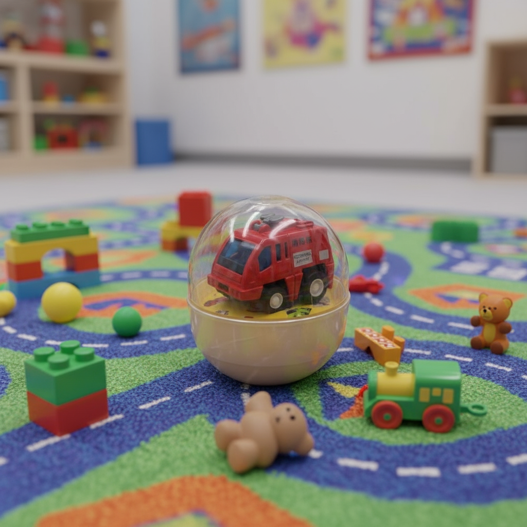 Mini masinuta diecast in capsula