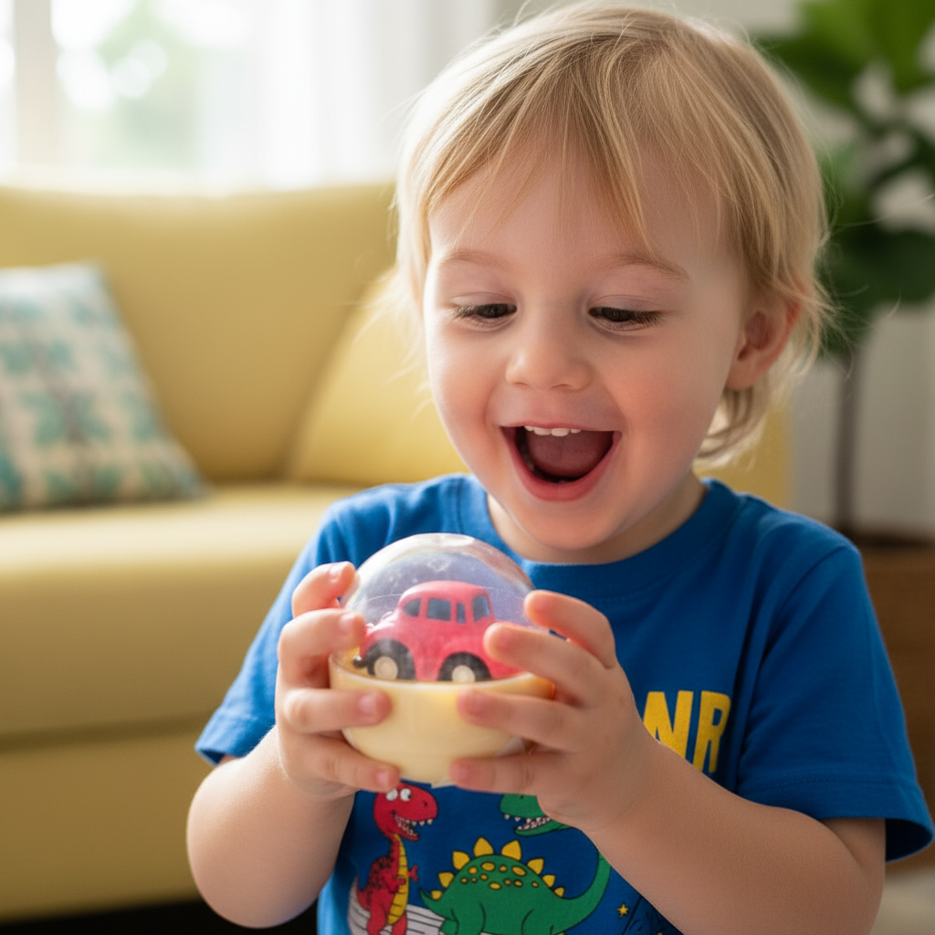 Mini masinuta diecast in capsula