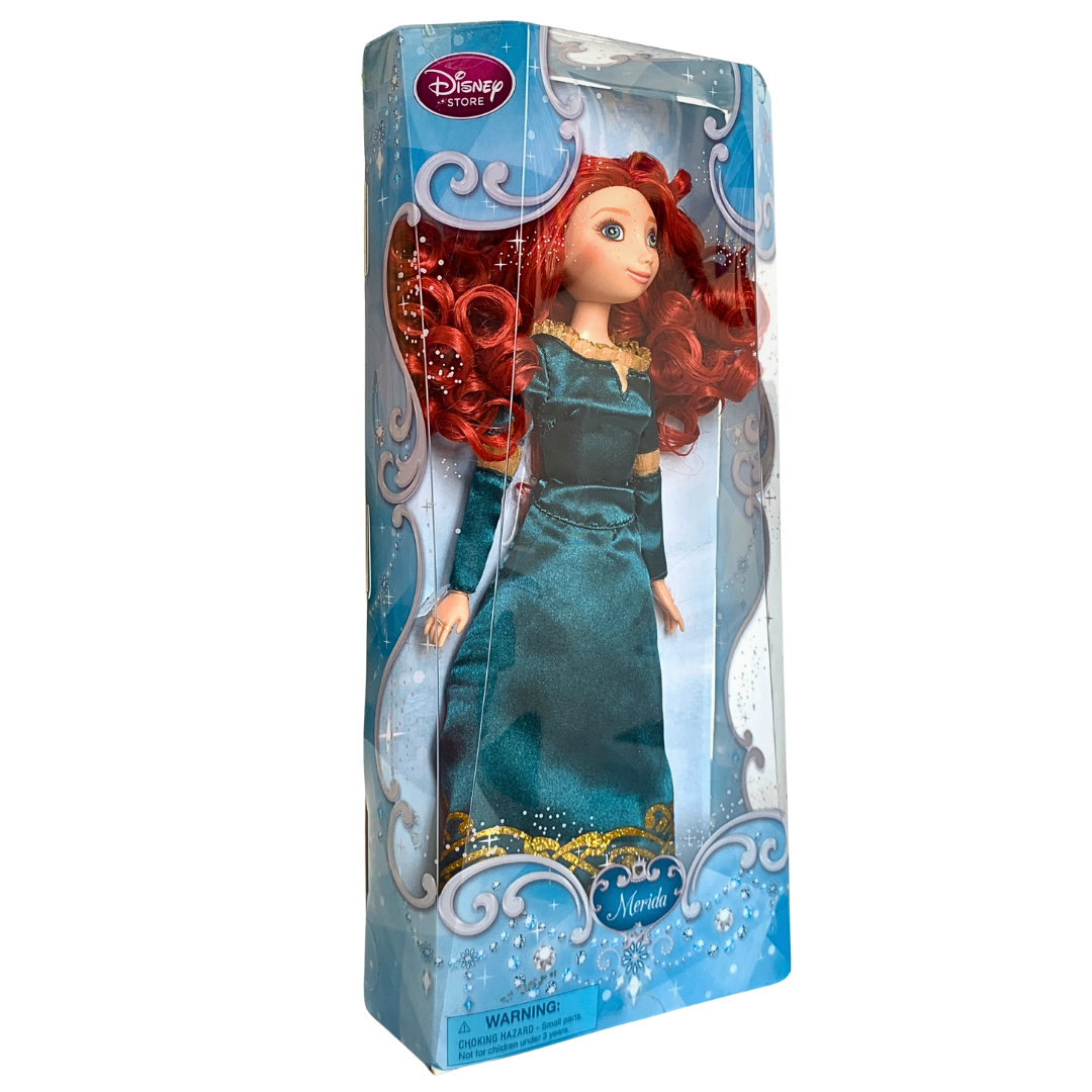 papusa originala Merida Disney ci par mare roșcat 