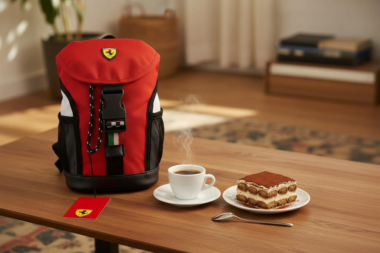 Rucsac mic pentru bărbați, culoarea rosie, produs original