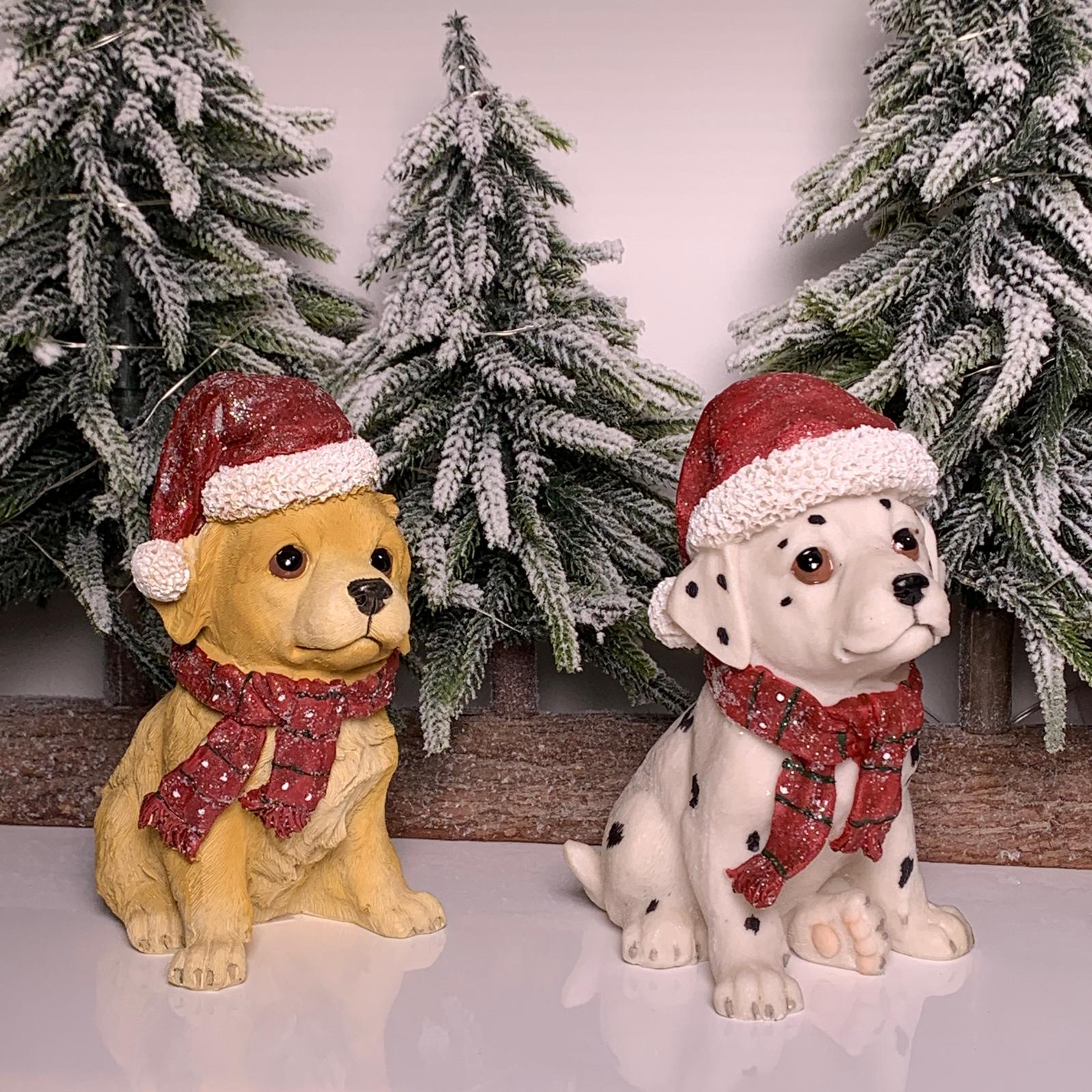 Catel decorativ imbracat festiv 16 cm inaltime