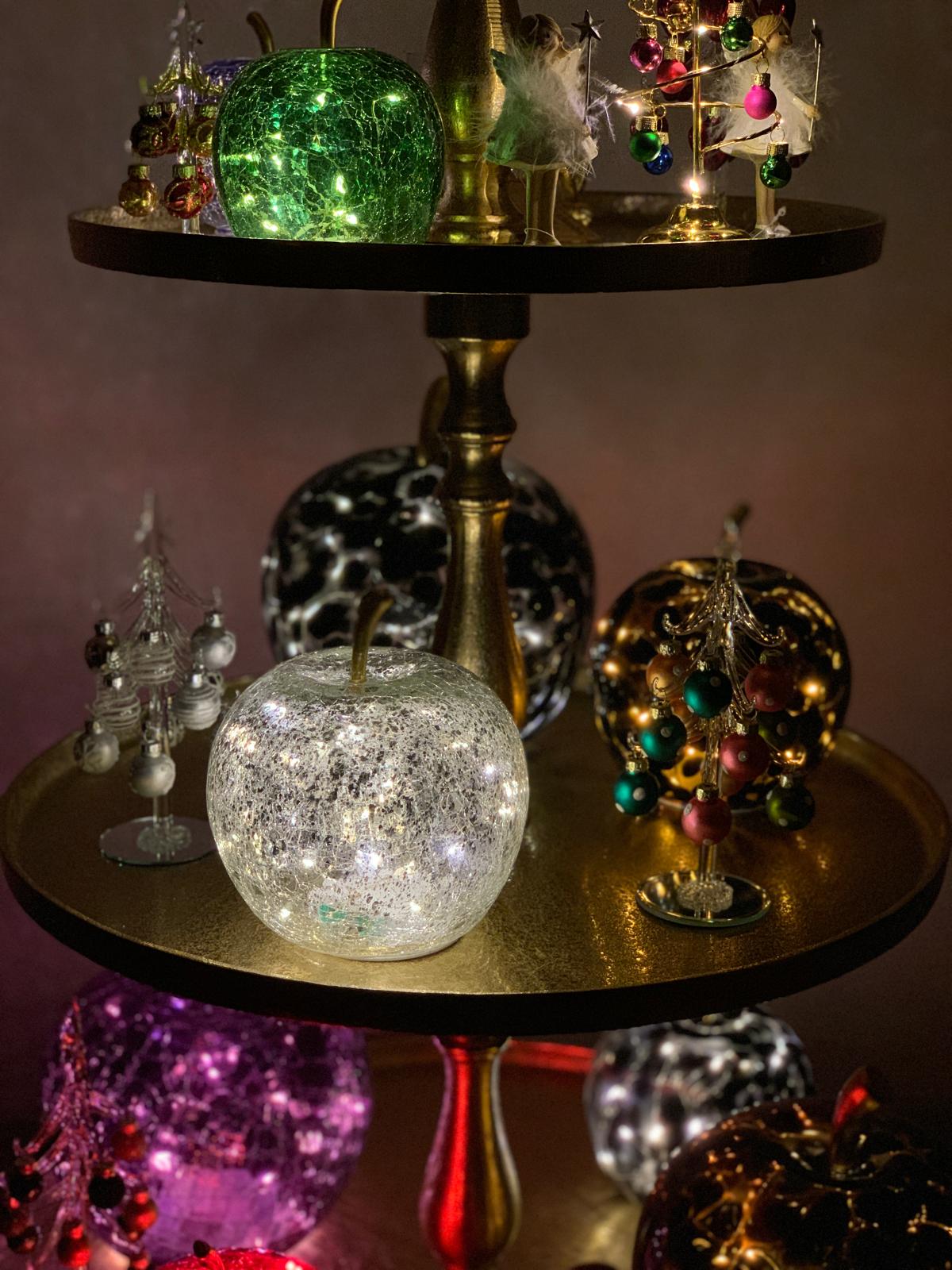 Mar din sticla decorati cu 20 leduri