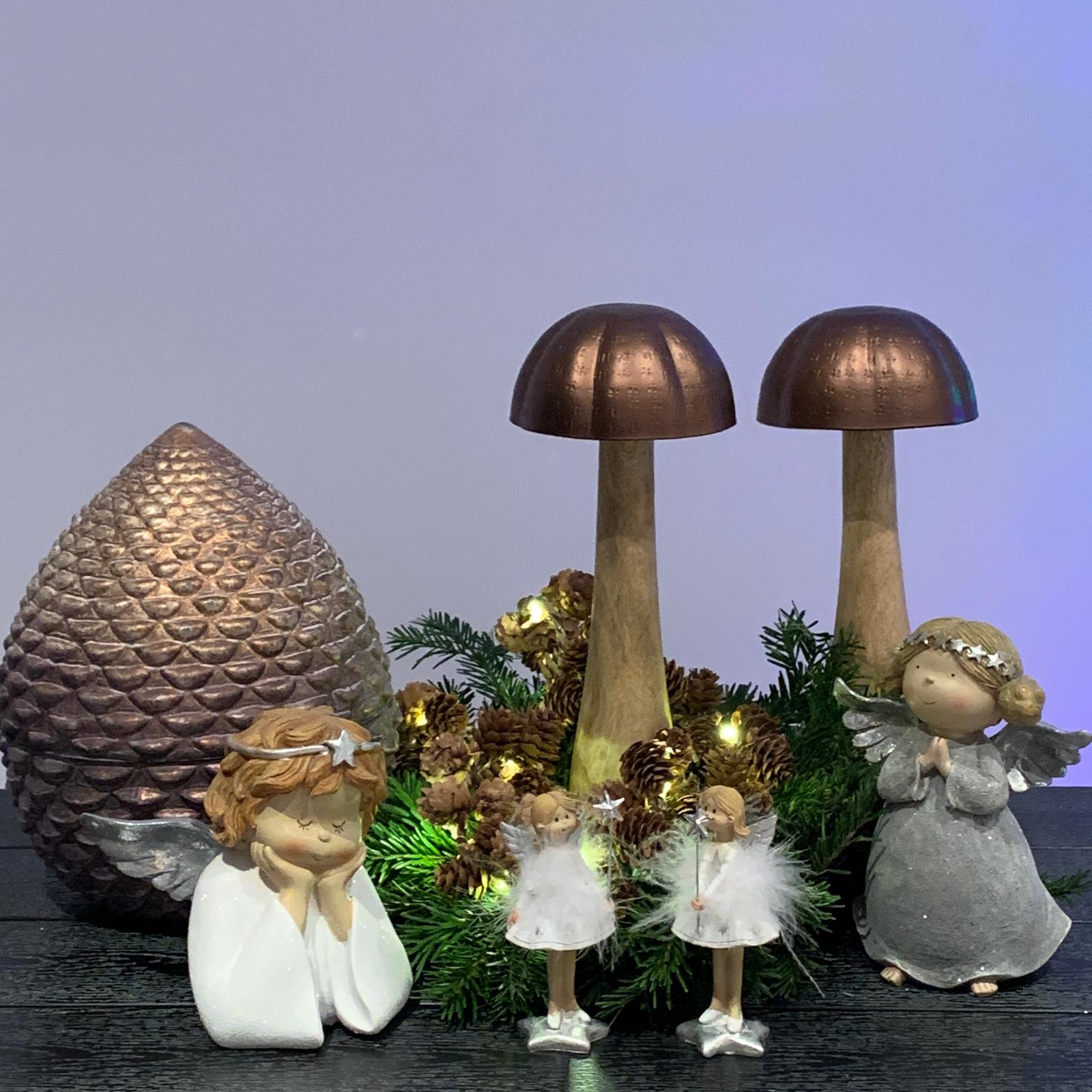 Ingeras cu pene albe 11 cm