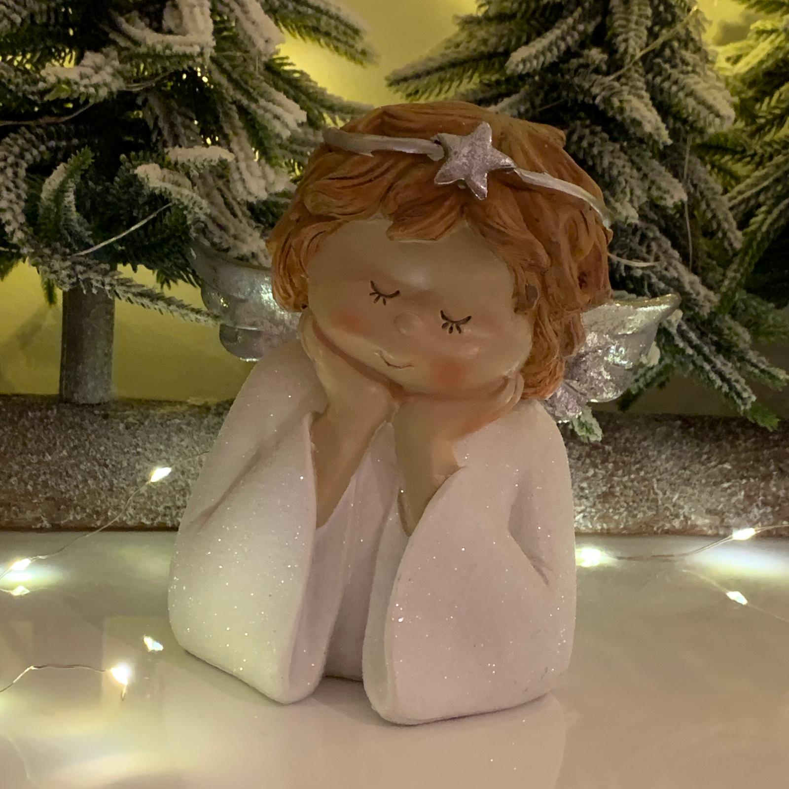 Cap de inger alb h15 cm