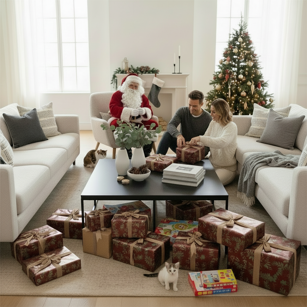 Hartie de impachetat model Tom Smith Merry Christmas 4 m