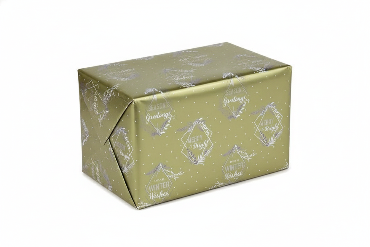 Hartie de impachetat model Tom Smith Golden Christmas 4 m