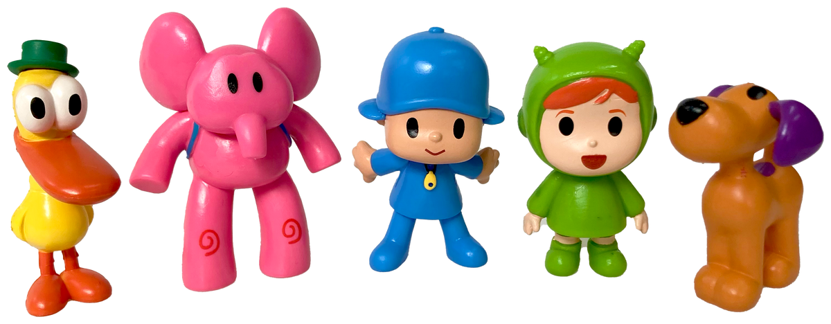 Set 5 Figurine Pocoyo