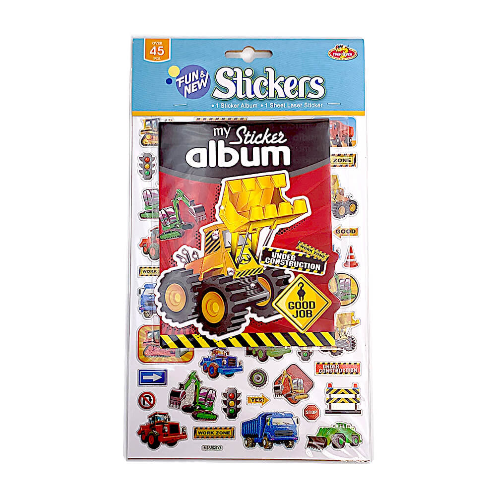 pachet cu 45 stickere masini si utilaje