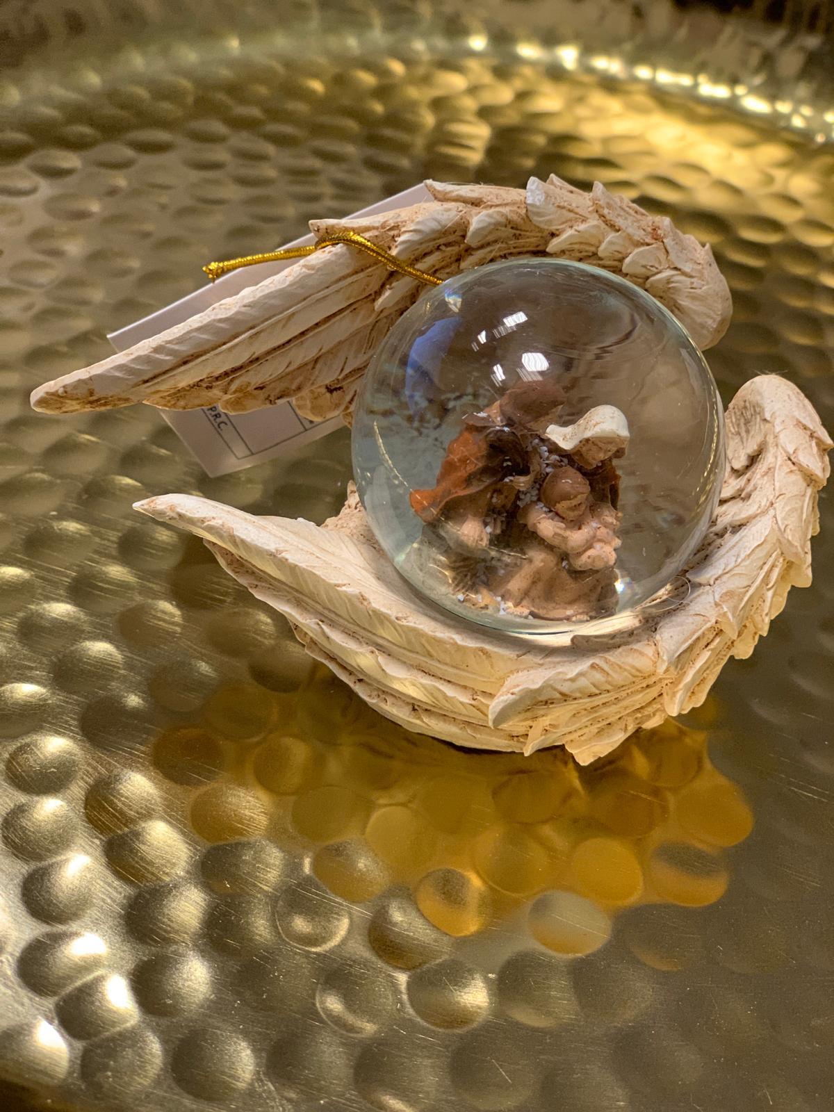 Glob decorativ Nasterea Domnului Iisus 10 cm