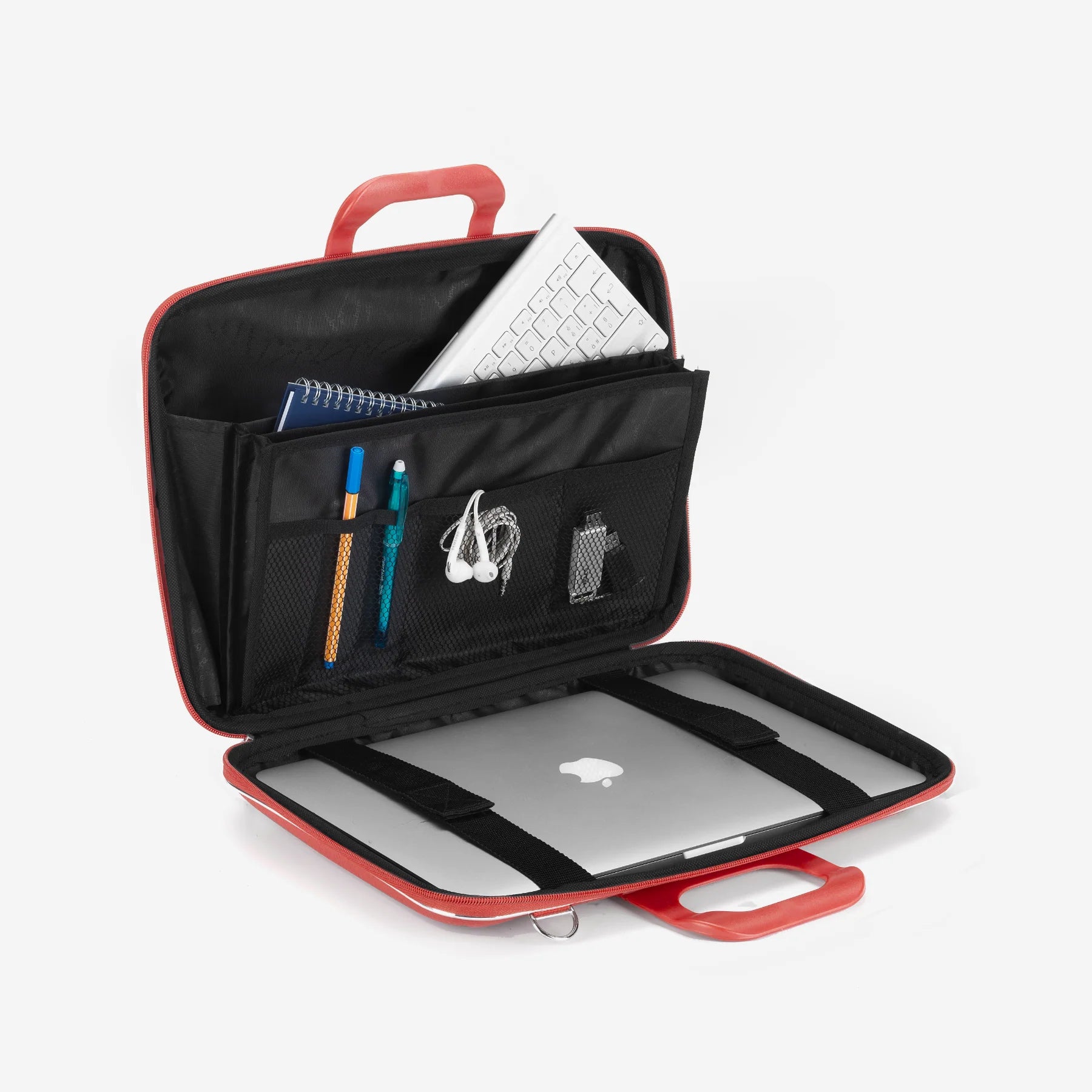 Geanta lux business laptop 13 Bombata Medio Classic-Coral