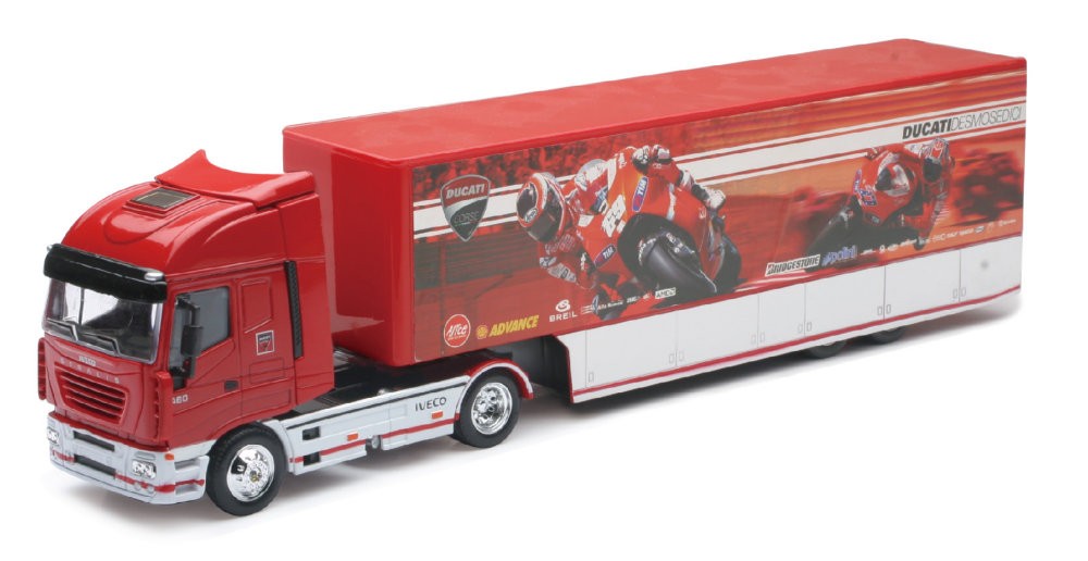 Camion diecast Iveco Stralis Ducati MotoGP Race 2010