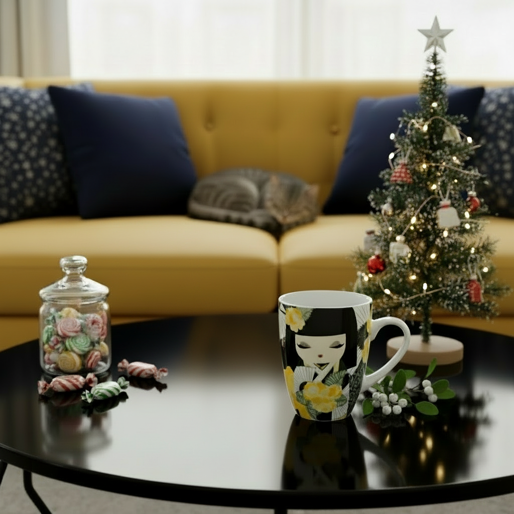 Cana portelan de 350 ml personalizata cu Naomi Kimmidoll