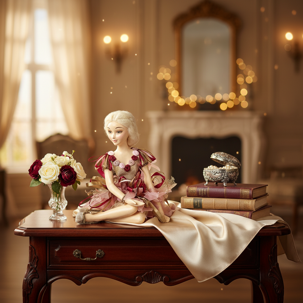 Papusa de portelan-balerina