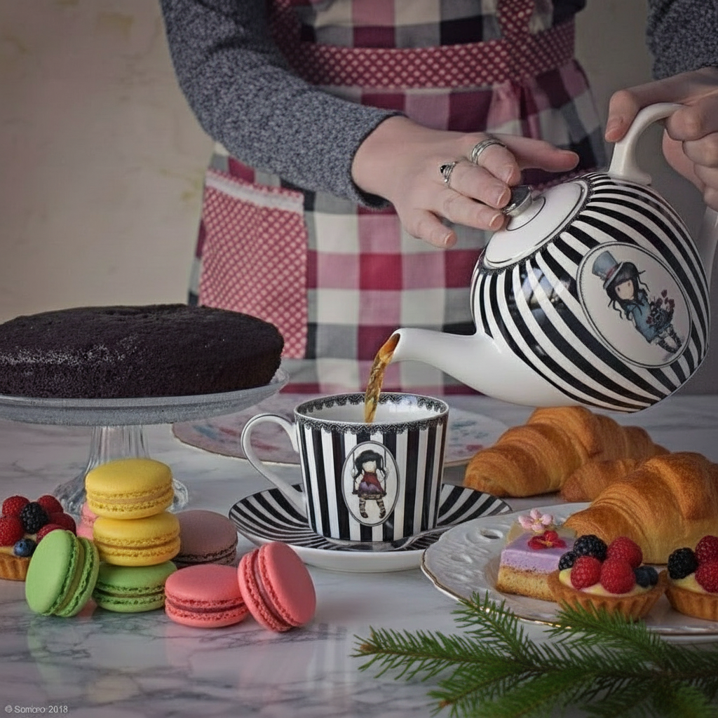 Set cu doua cescute de cafea Ruby_cadou util si unicat de sarbatori