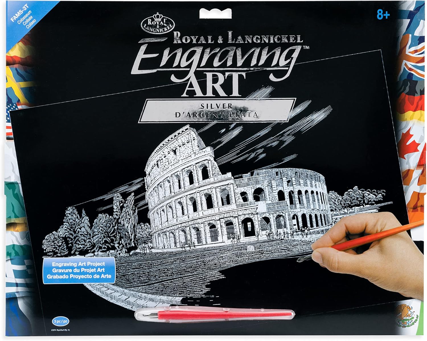 Set gravura - locuri celebre-Colosseum 29x39cm