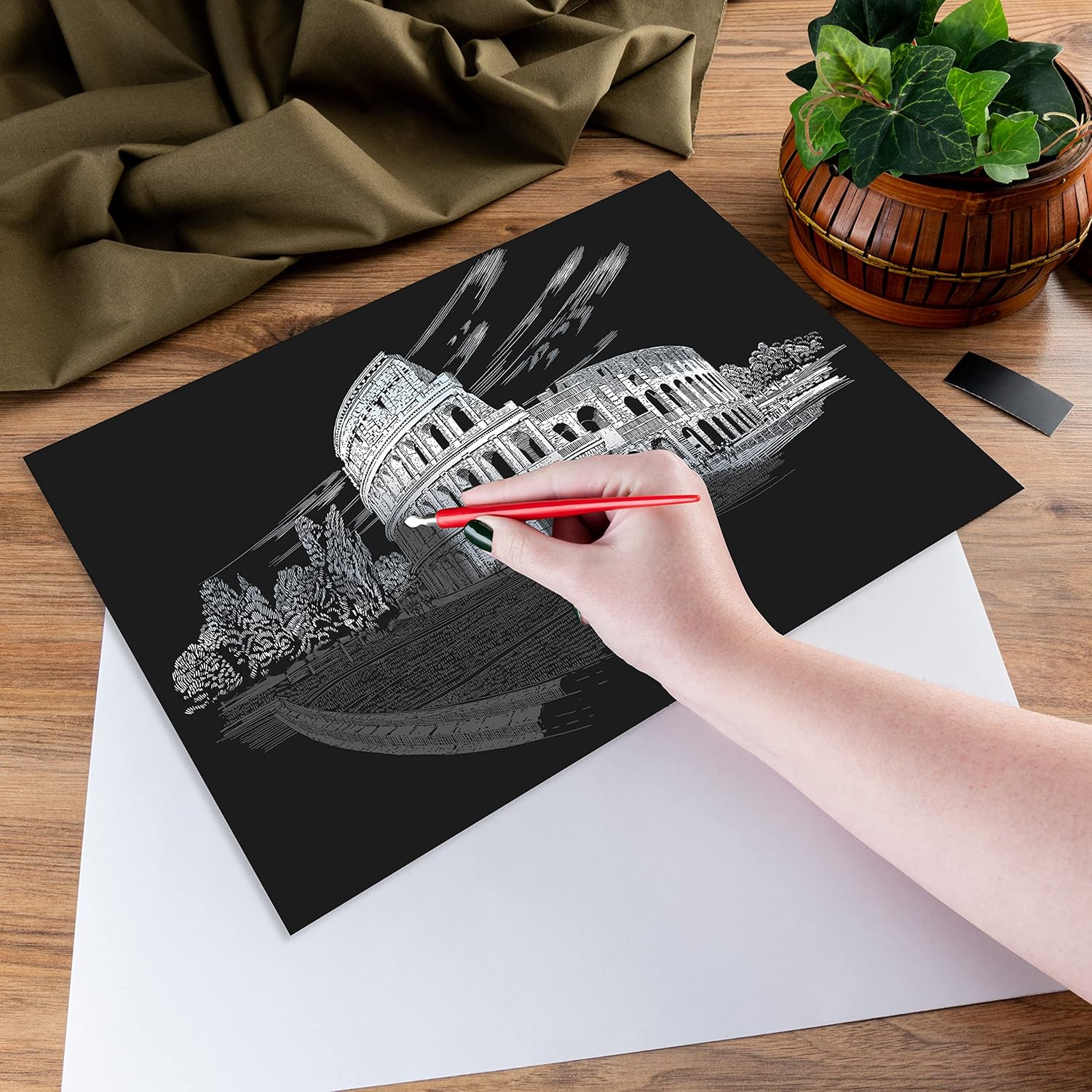 Set gravura - locuri celebre-Colosseum 29x39cm