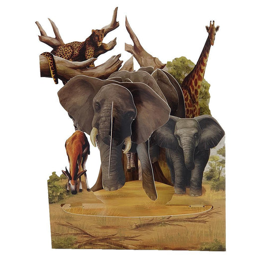 Felicitare 3D Safari - Nitzi.ro