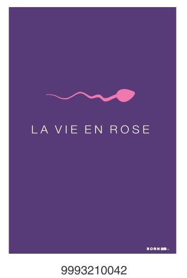 Felicitare La vie en rose