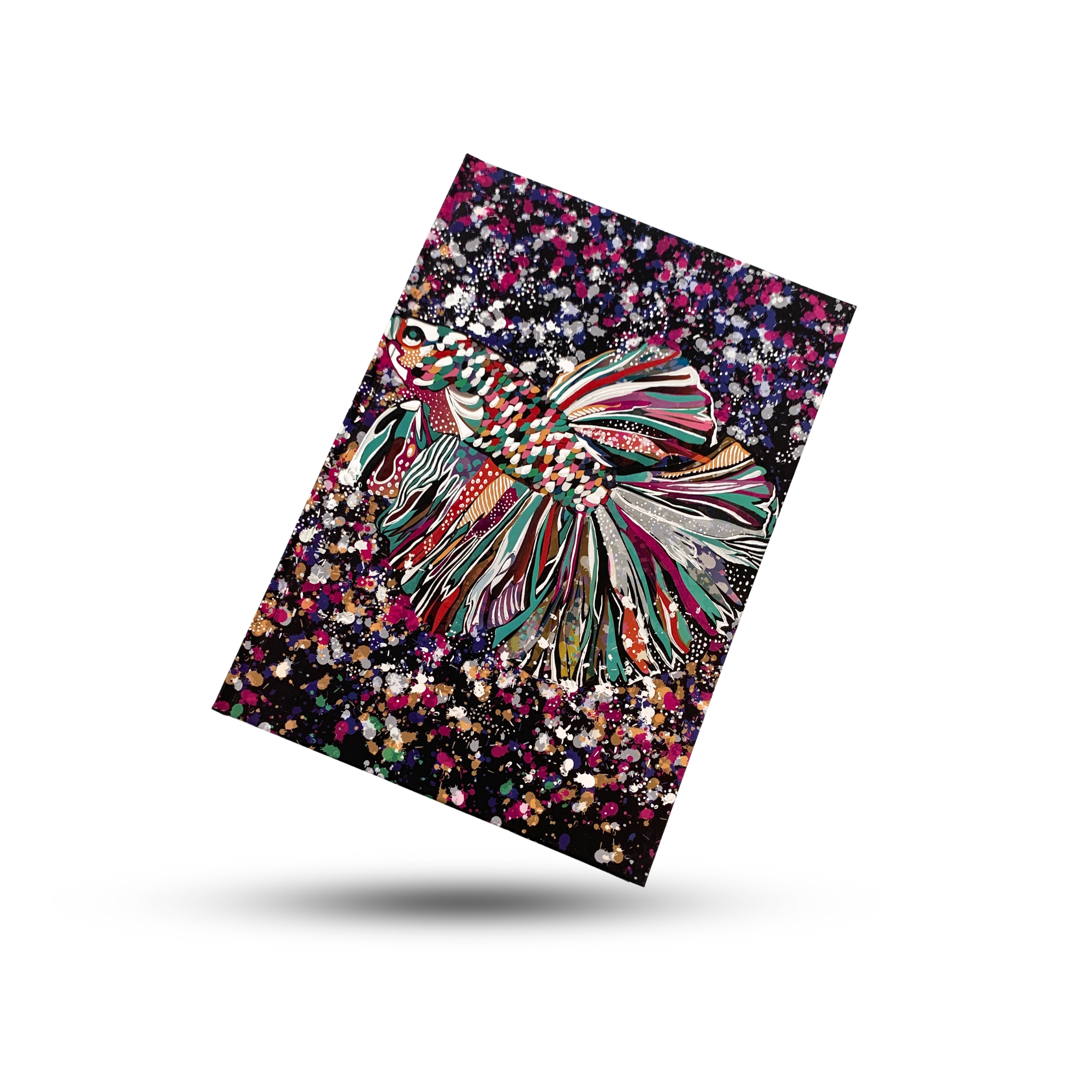 Agenda Goldbuch A5 cu efect special Pestele floare